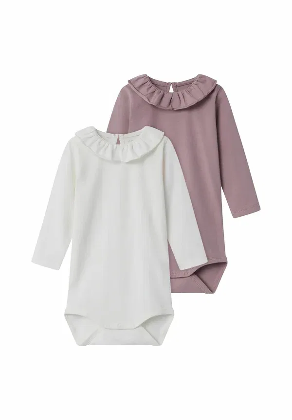 Боди из рибаны 2 шт Body 2 pack long sleeved Two Soon, Woodrose — фото 3