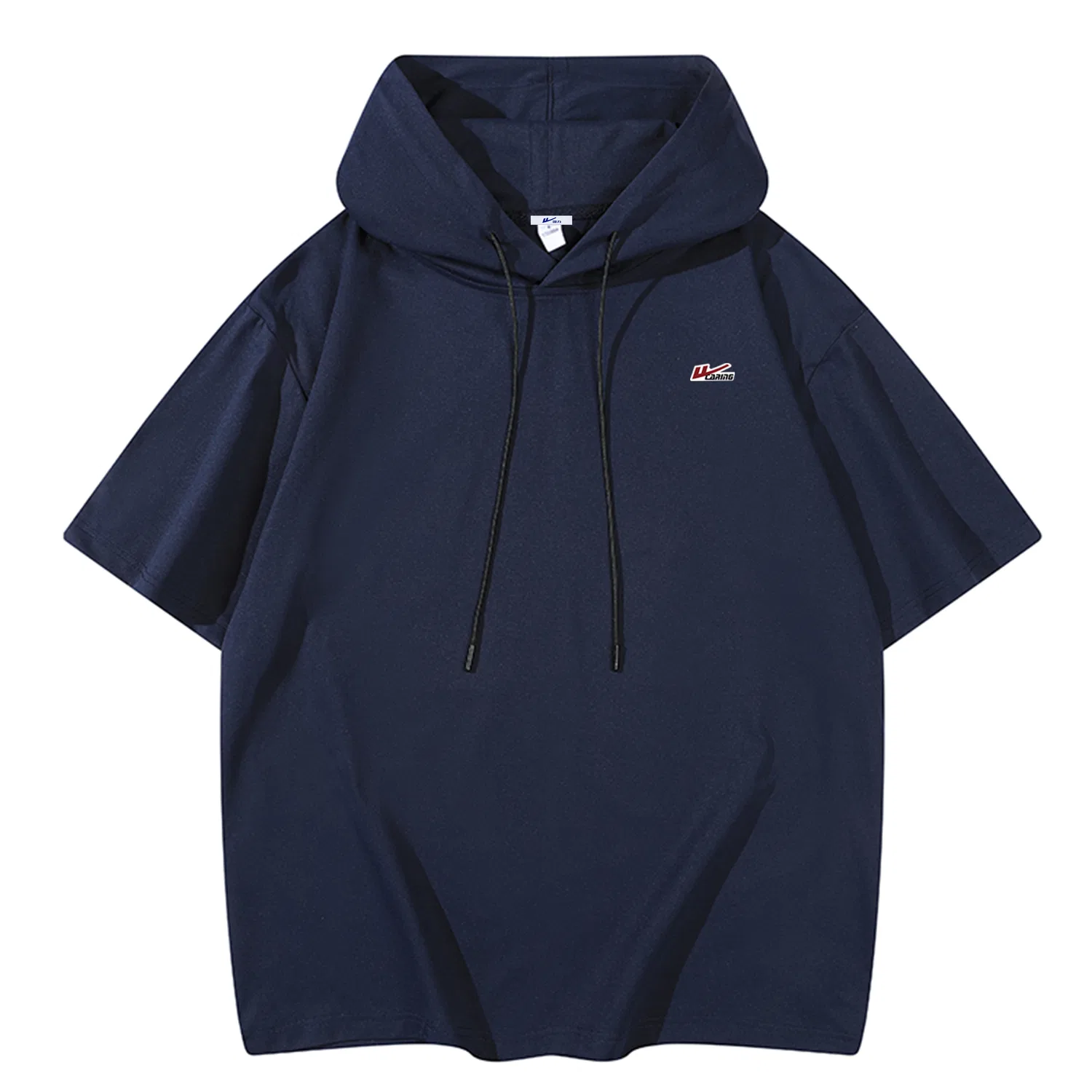 Детский свитшот с капюшоном, с принтом, Navy Blue (DIY Badge), WARRIOR