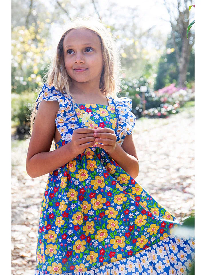 Платье с принтом модель Audrey Frugi, синий — фото 3
