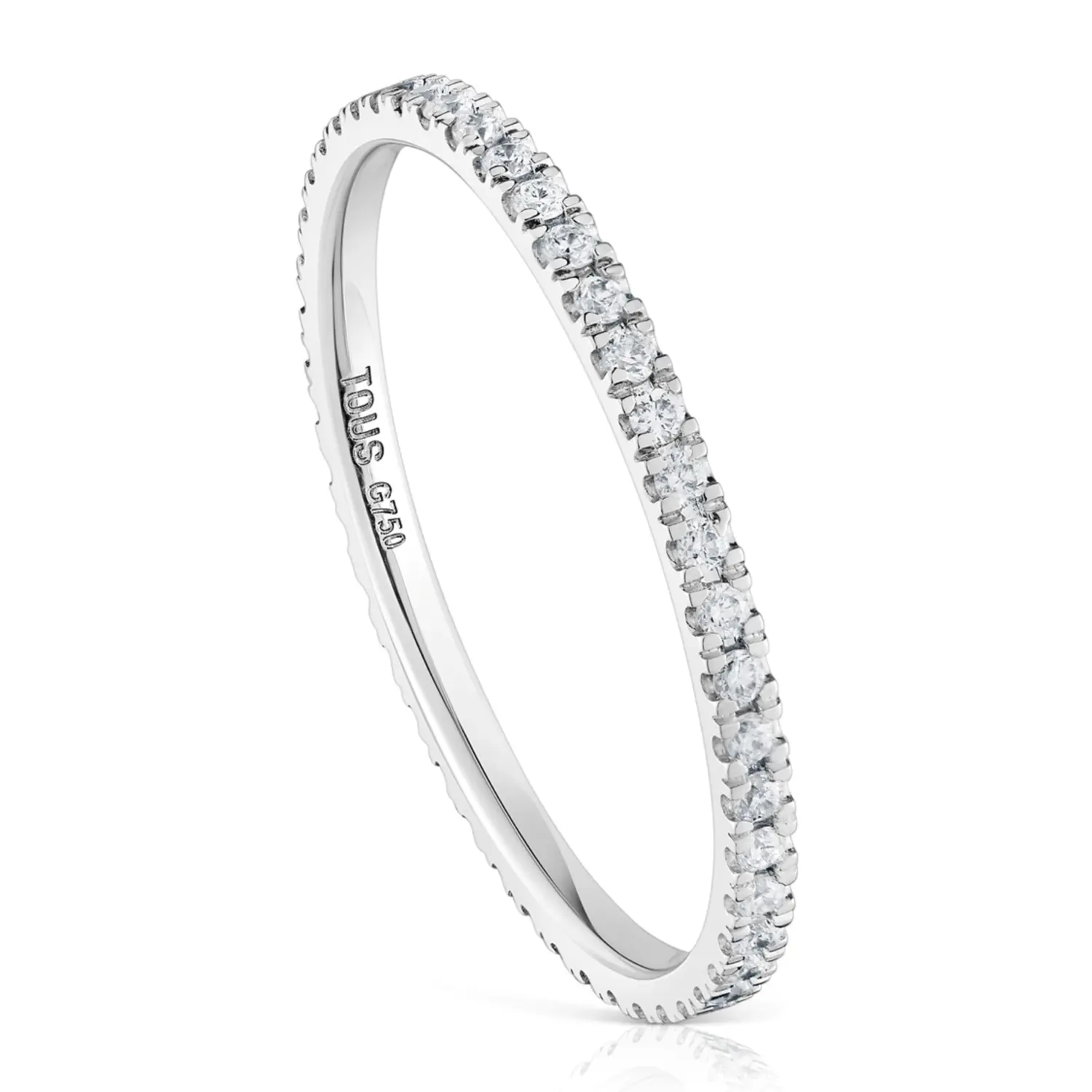 

Кольцо Tous Les Classiques Wedding Band, белое золото/бриллианты