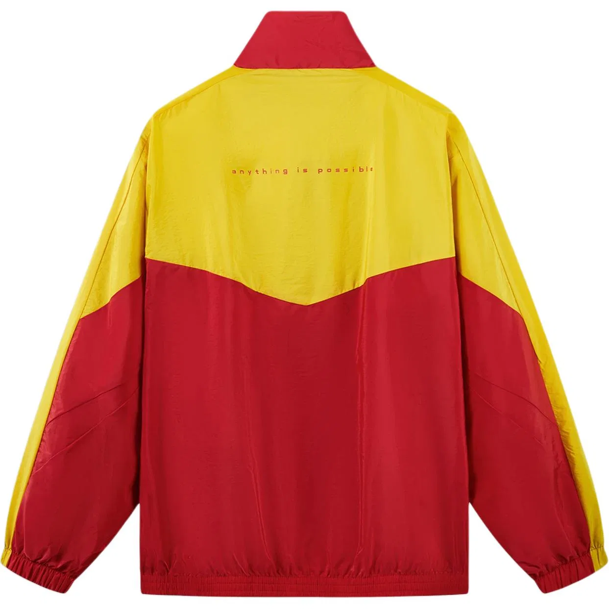 Детское пальто-тренч с воротником-стойкой Bull Red/Pink Butterfly Yellow Li-Ning, Bull Red/Pink Butterfly Yellow — фото 3