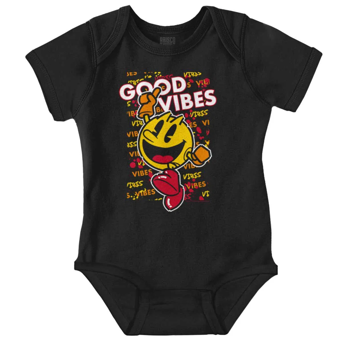Детский боди-комбинезон с принтом PACMAN Game Good Vibes Graffiti Brisco Brands, Black