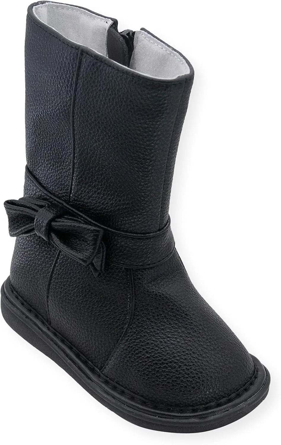 Детские ботинки со съемным пищалкой Wee Squeak, Bow Black