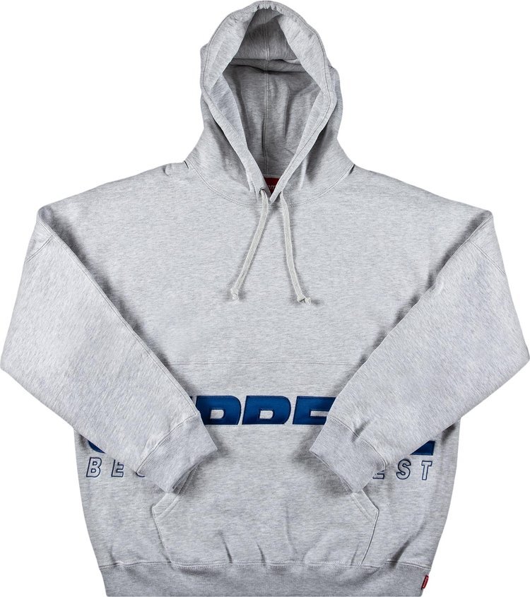 Толстовка Supreme Best Of The Best Hooded Sweatshirt 'Ash Grey', серый — фото 2