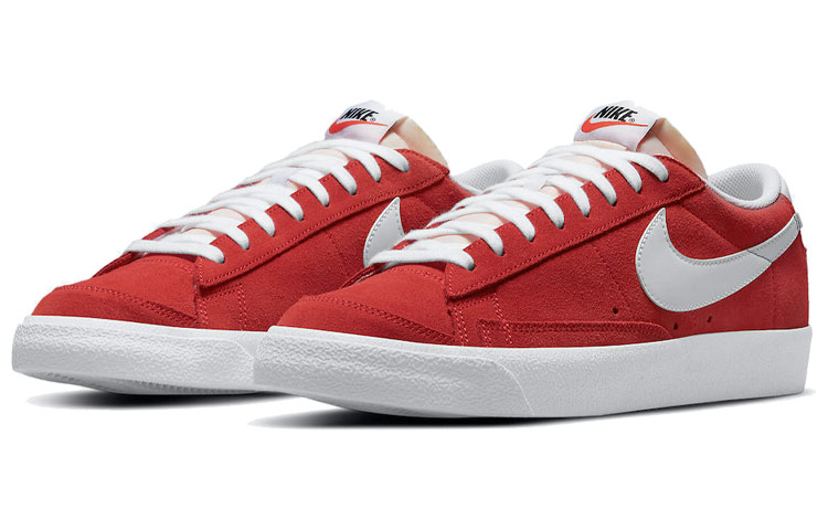 Кроссовки Nike Blazer Low 77, красный/белый — фото 3