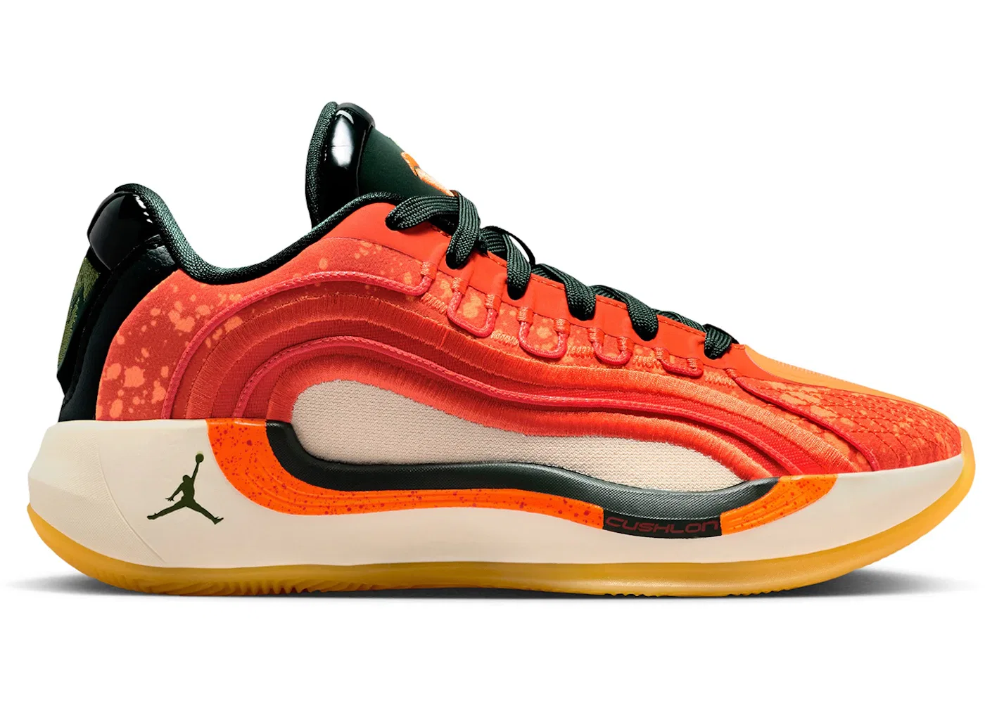 Детские кроссовки для баскетбола Jordan Luka 4 Jordan, Pro Green/Total Orange/Team Orange/Treeline