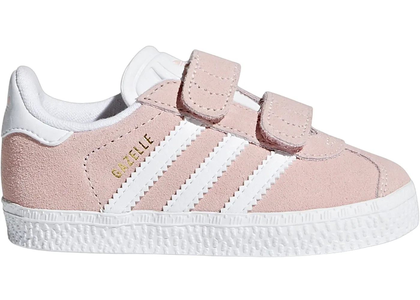 Детские кроссовки с замшевым верхом Adidas Gazelle, Icey Pink Cloud White