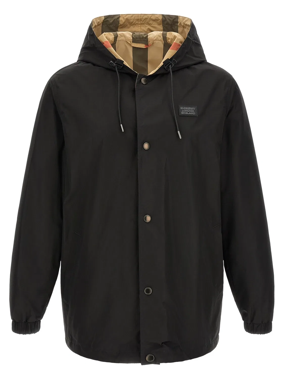 Двусторонняя куртка с капюшоном Elmhurst Burberry, черный