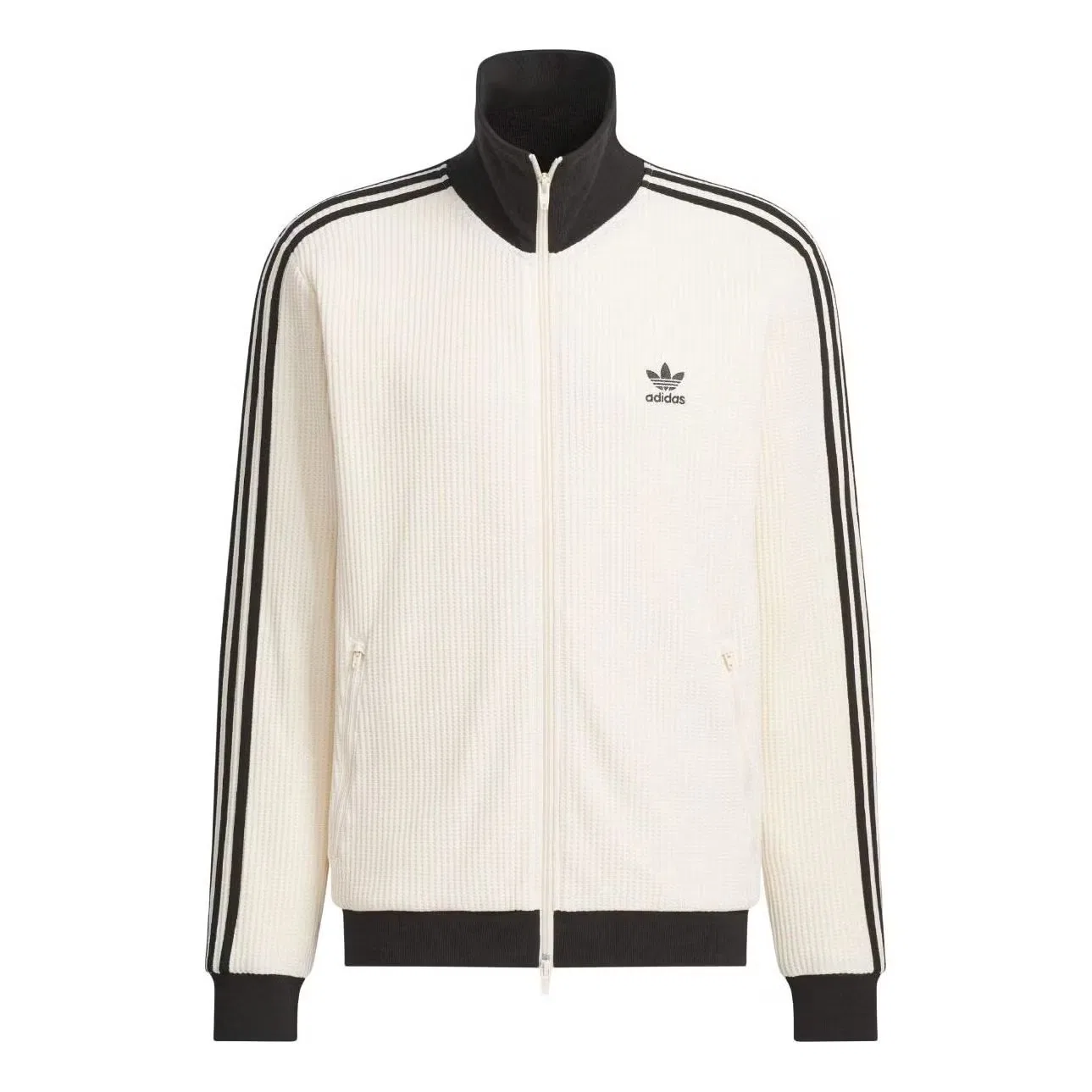 Куртка-беккенбауэр с вафельной текстурой Adidas, бежевый