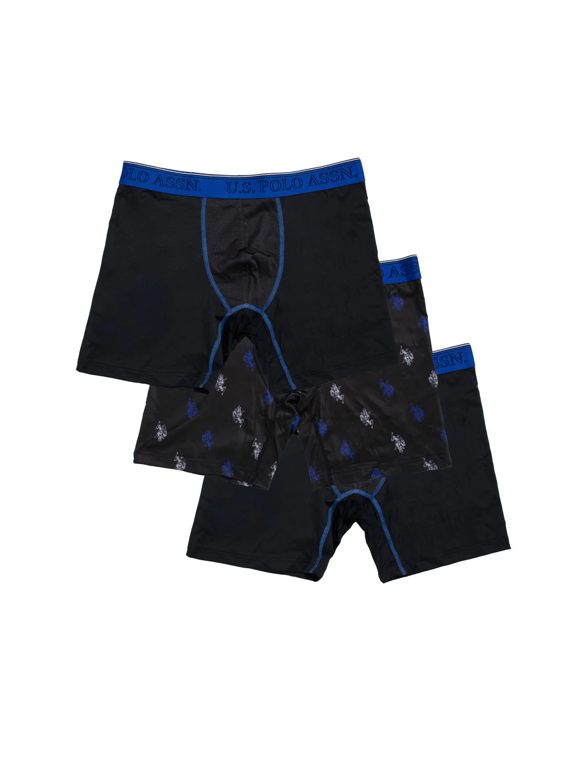

Комплект трусов U.S. Polo Assn 3 Pack Stretch, 3 шт., черный/темно-синий