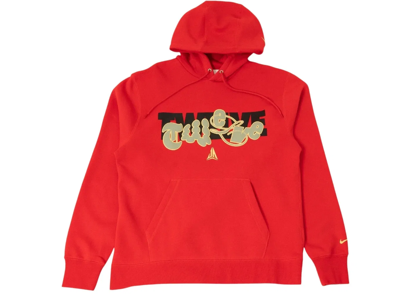 Мужская худи с флисом Nike Ja Morant Basketball Fleece Hoodie, Red/Peach/Black