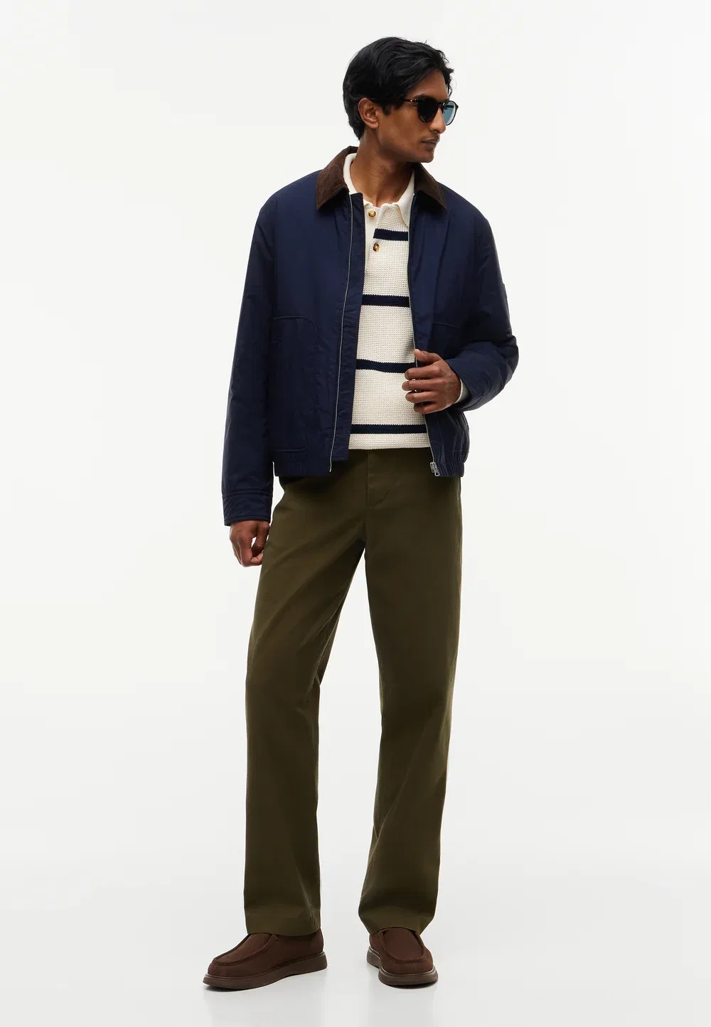 Излишки стеганой куртки-бомбера из плюща Tommy Hilfiger, Navy Blue — фото 2