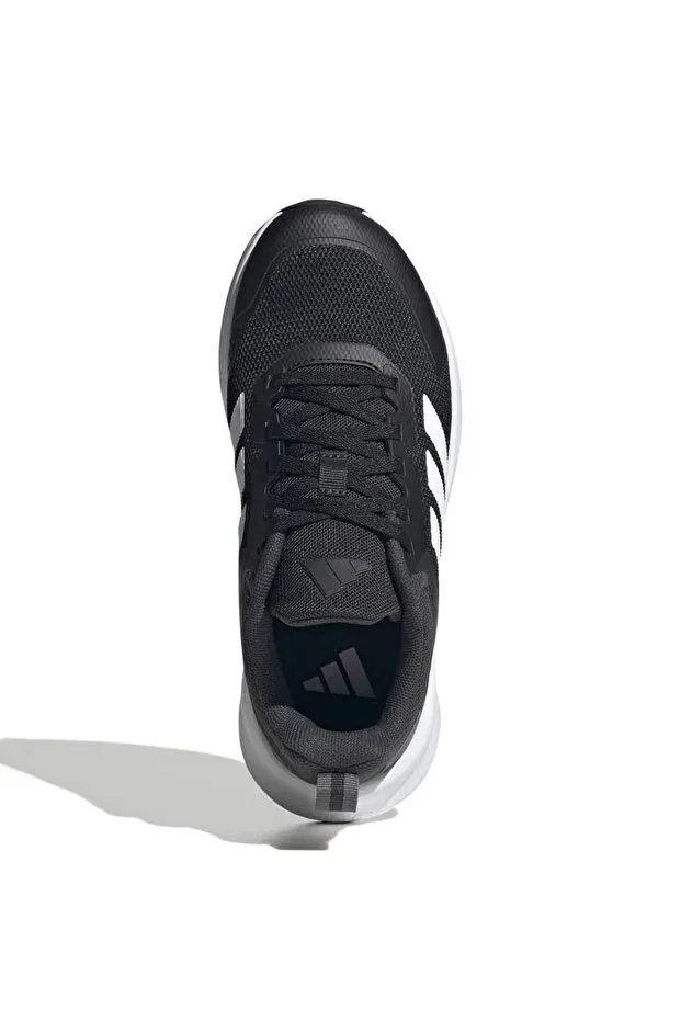 Детские кроссовки для девочек на шнуровке Fortarun 4.0 Adidas, Black — фото 3