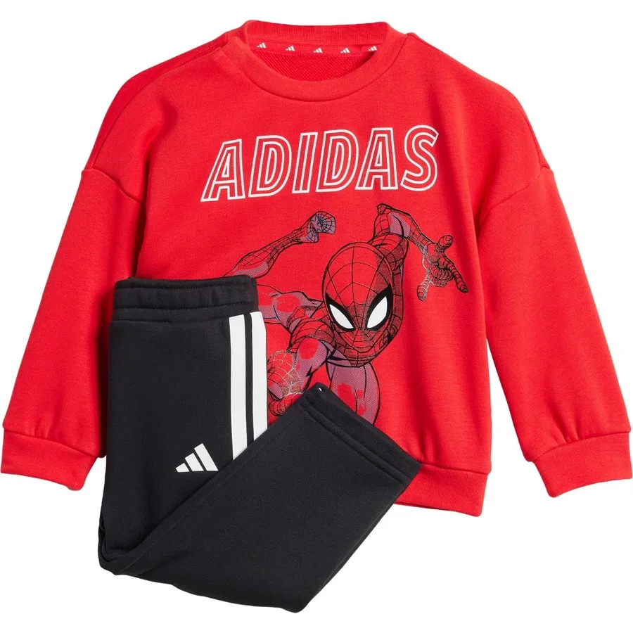 Детский спортивный комплект с принтом Marvel Spider-Man, adidas, Красный
