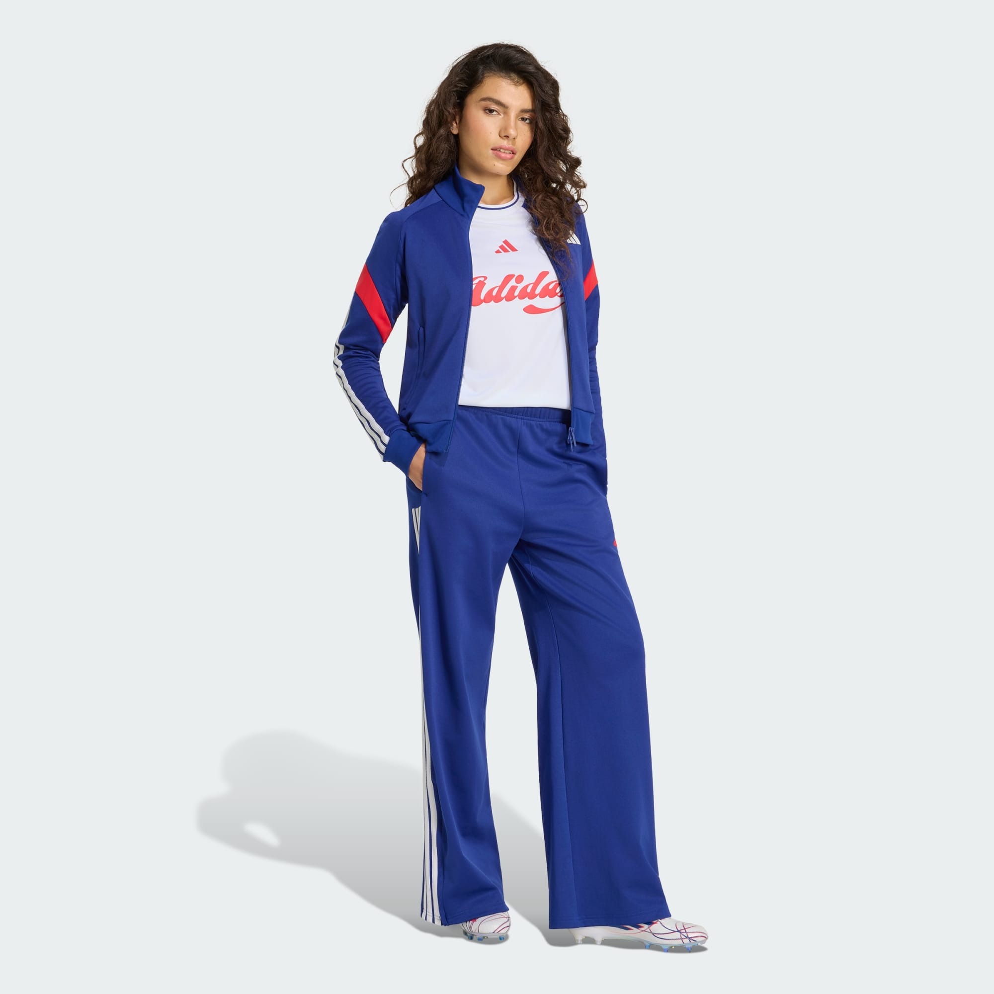 Спортивные брюки Adidas House Of Tiro Wide Leg, синий — фото 4