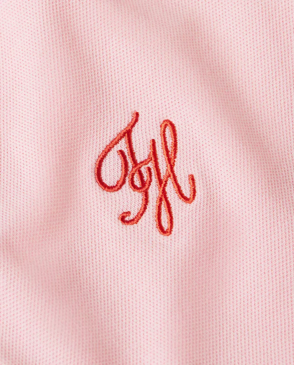 Женское платье-поло из хлопка Tommy Hilfiger, Rosa Claro — фото 4