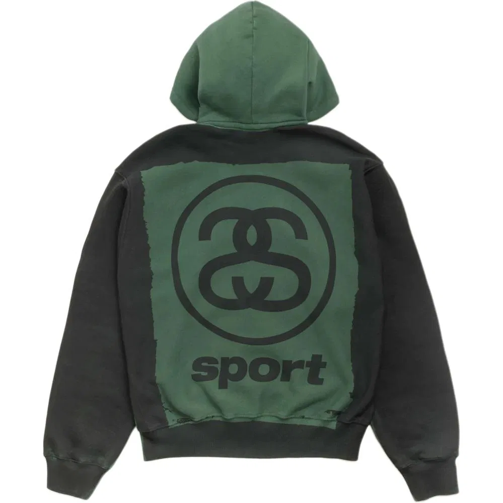 Детский свитшот с капюшоном Stussy, Green