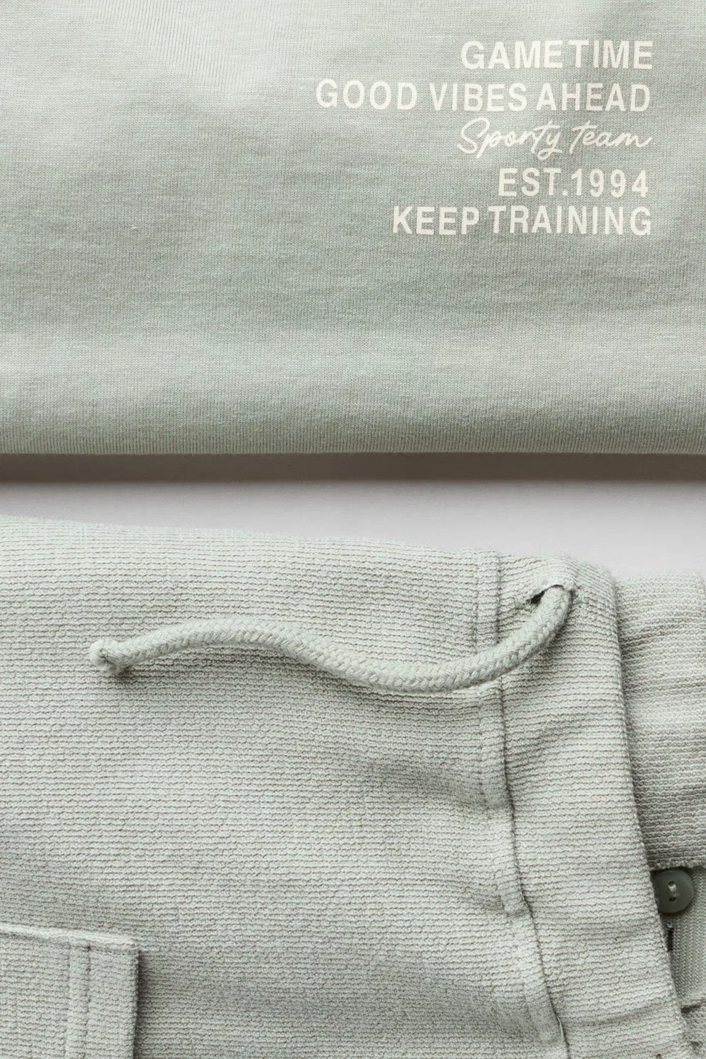 Комплект из двух предметов из хлопка H&M, Helles Khakigrün — фото 2