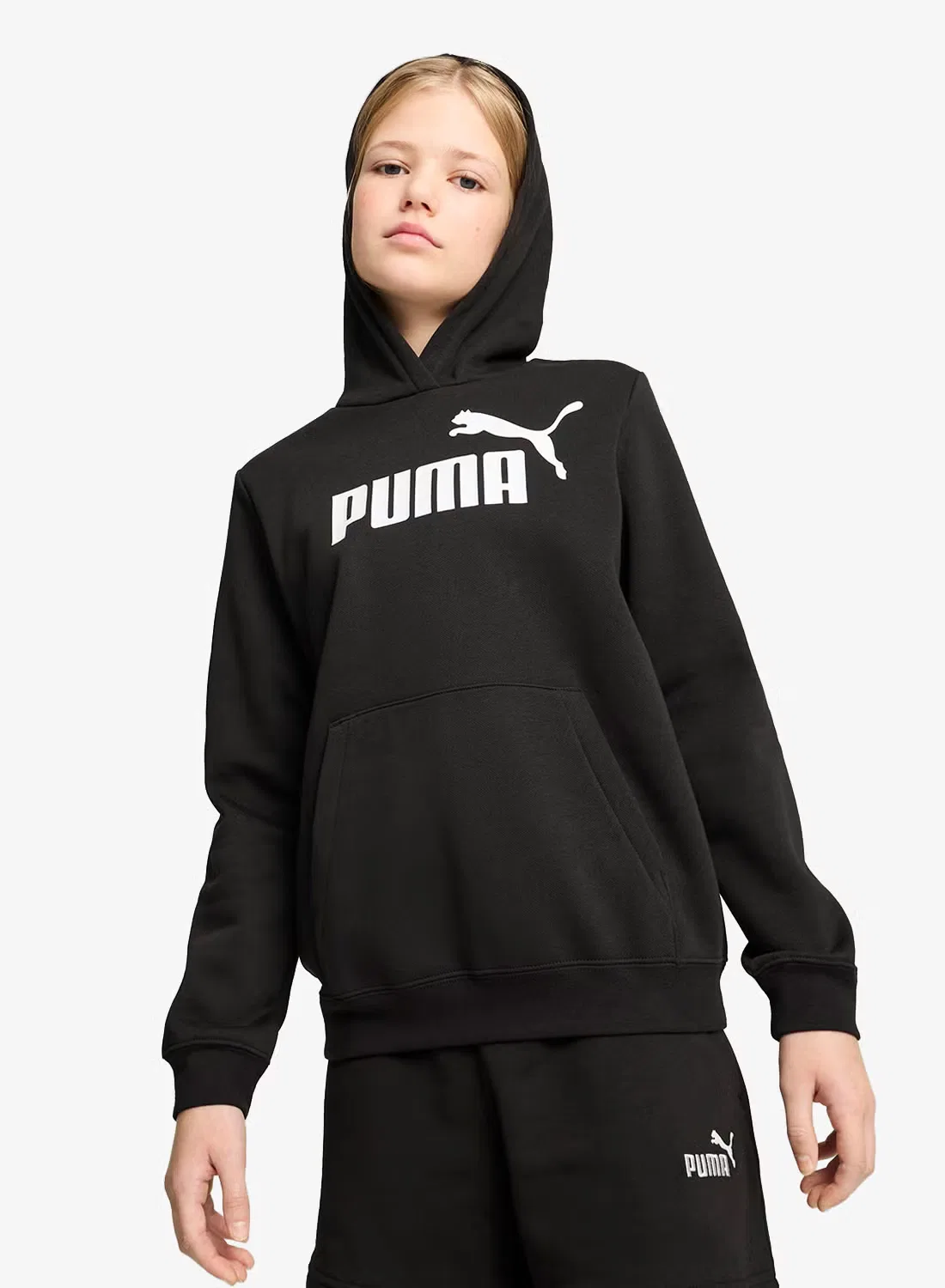 Худи с логотипом No. 1 Logo Youth Essential Puma, черный