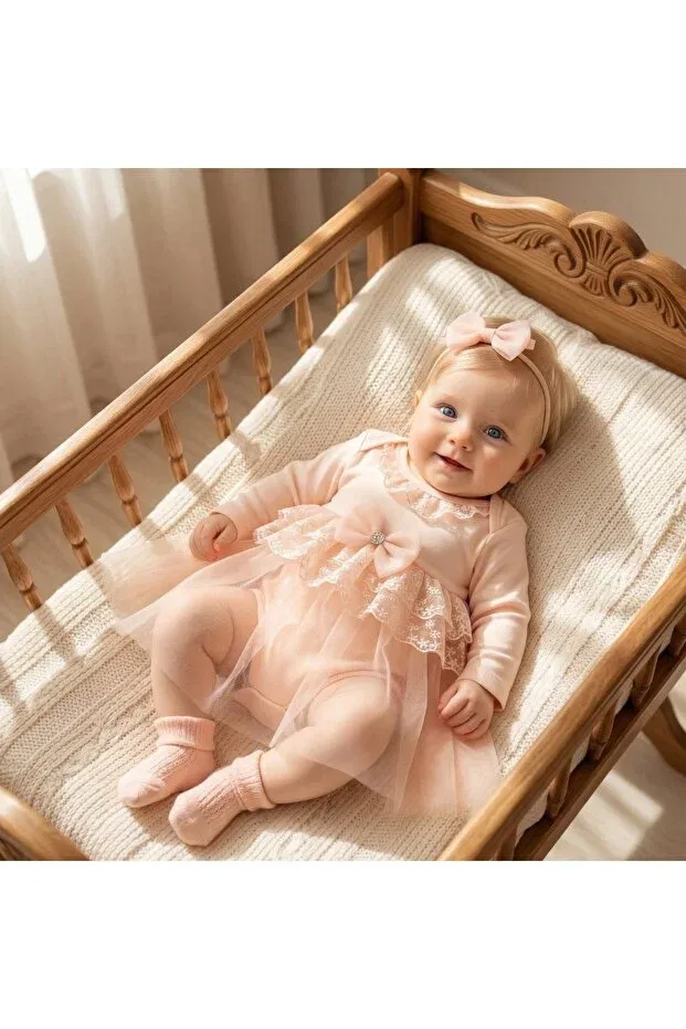 Детское платье-боди для девочек кружевное bk1019 Miniday Baby, Multicolor
