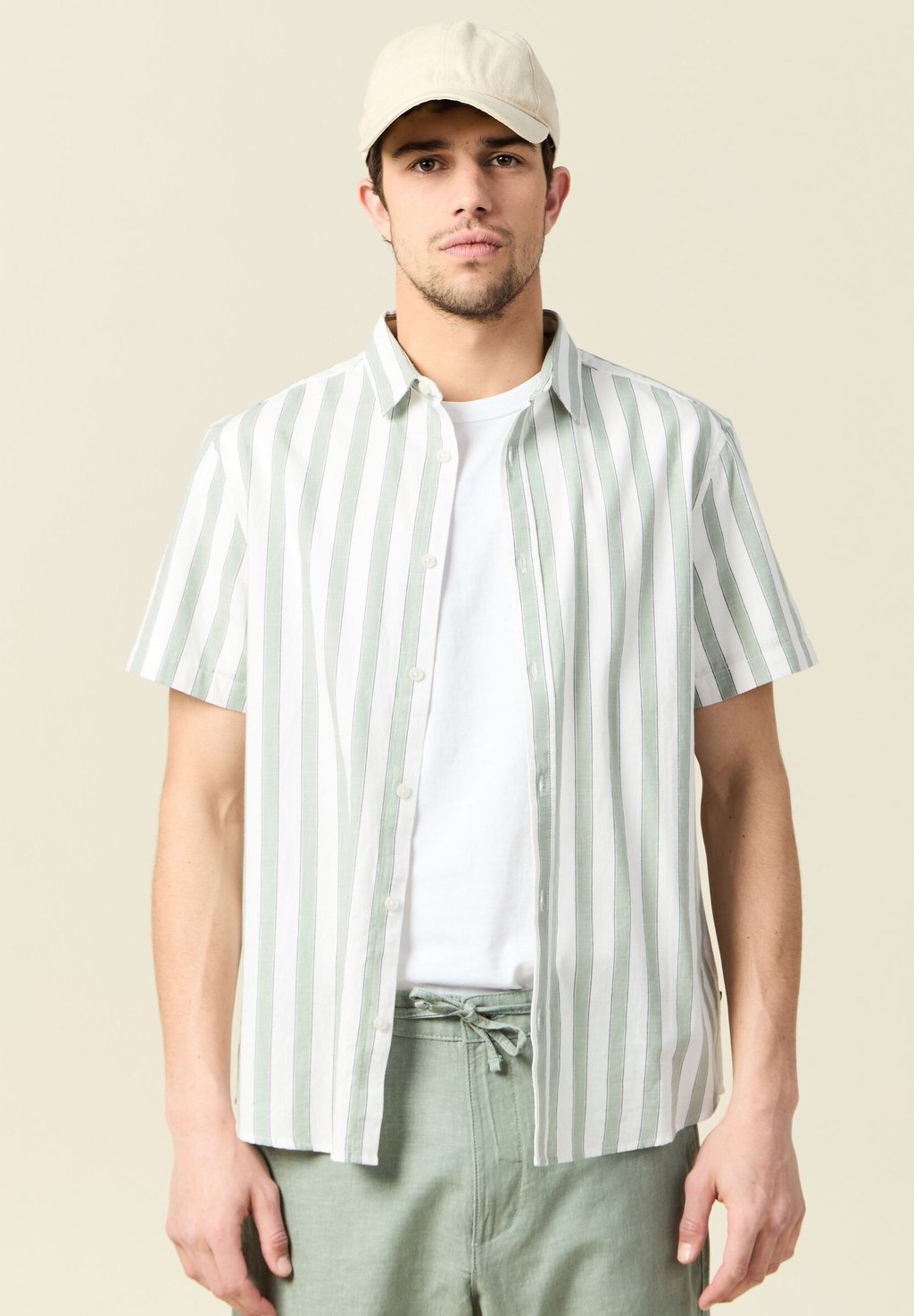 

Рубашка MIT KURZEN ÄRMELN BONOBO Jeans, оливковый