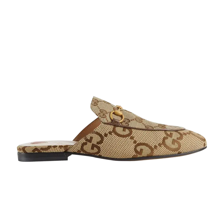 Кроссовки Gucci Wmns Jumbo GG Princetown Slipper, коричневый