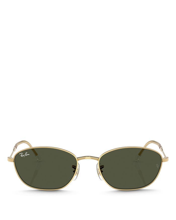 

Овальные солнцезащитные очки Ray-Ban, 58 мм, золотой