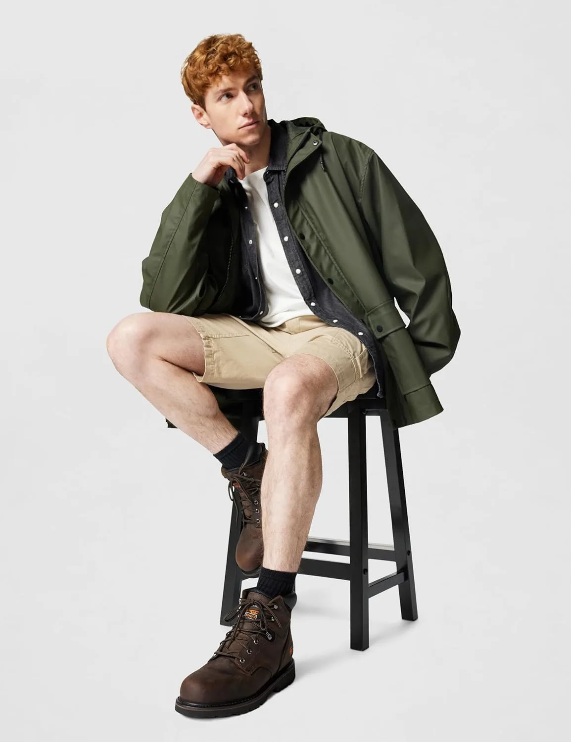 Мужские строительные ботинки Timberland Pit Boss, коричневый — фото 2