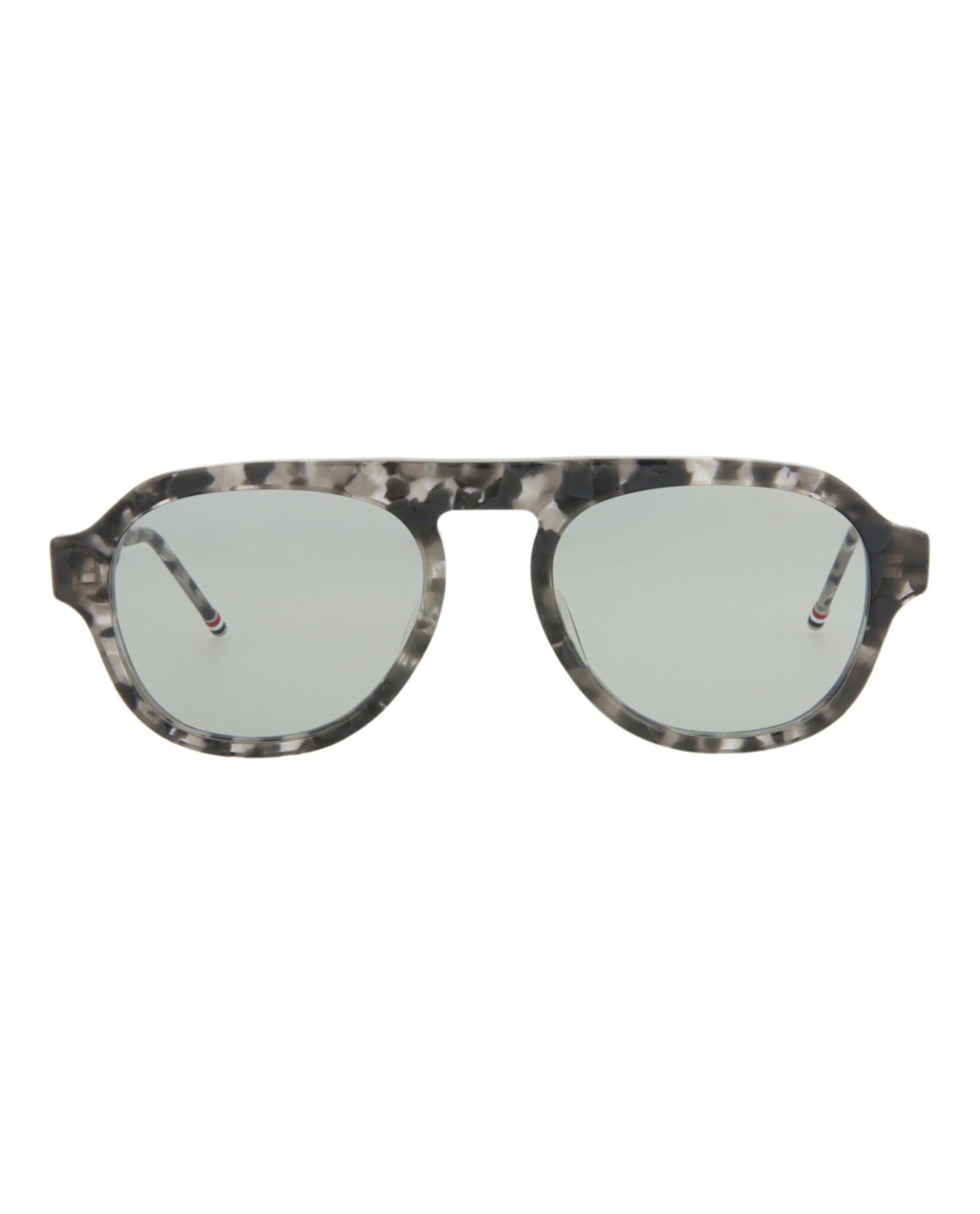 

Солнцезащитные очки-авиаторы из ацетата Thom Browne, цвет grey tortoise grey tortoise grey