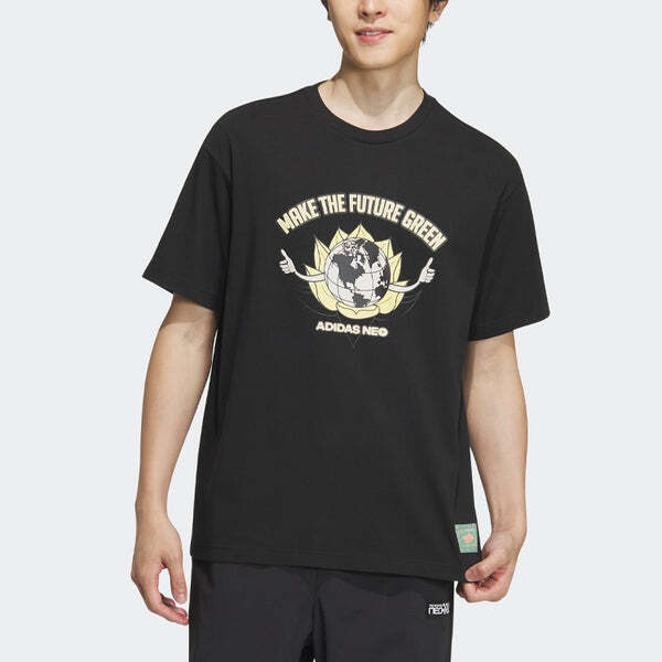 Футболка neo city escape Adidas, черный — фото 2