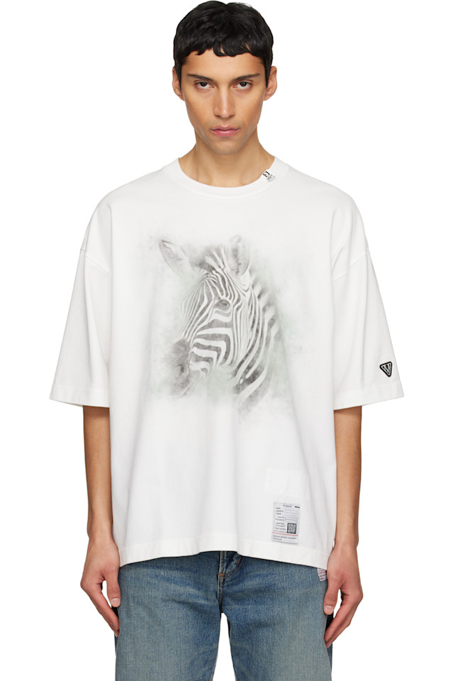 

Футболка с принтом лошади Maison Mihara Yasuhiro, белый