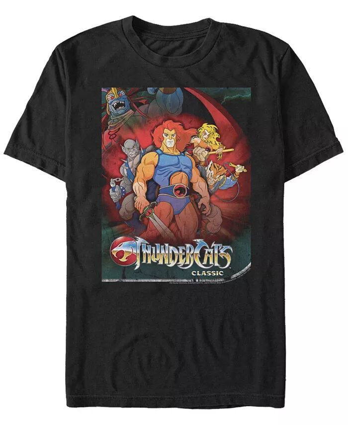 

Мужская футболка с коротким рукавом с принтом Thundercats Fifth Sun, черный