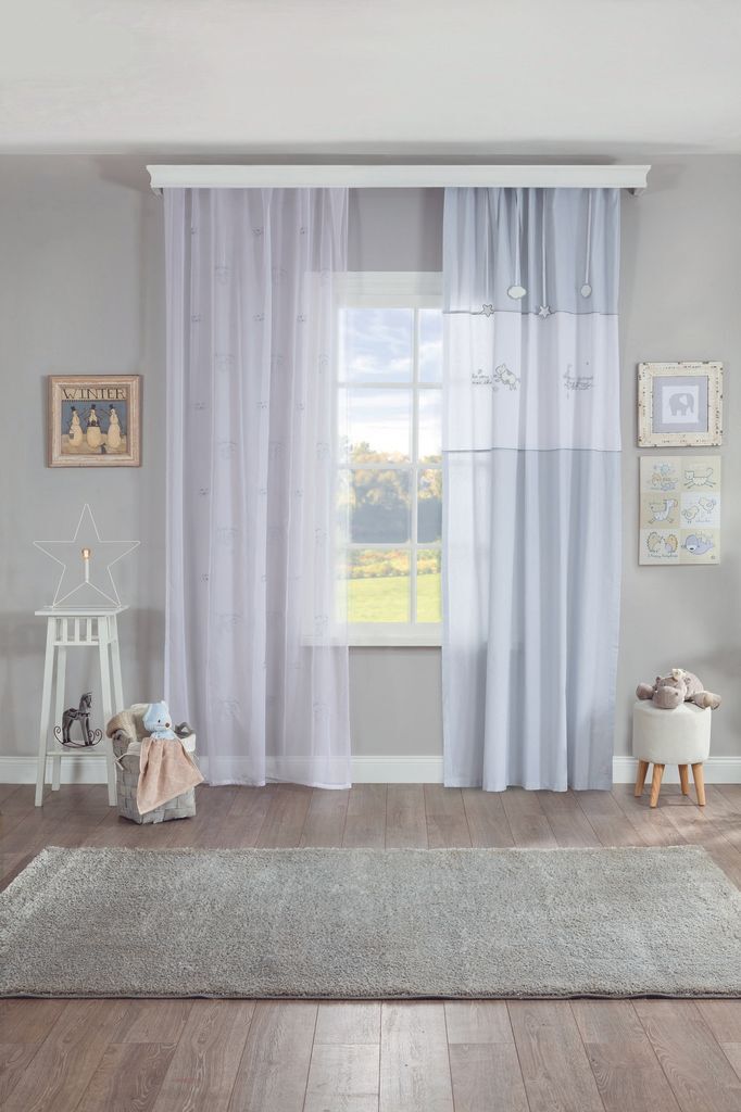 

L'Essentiel Linge de Maison, Erika- CLK8829, белый, серый, шторы и гардины, 100% ПОЛИЭСТЕР