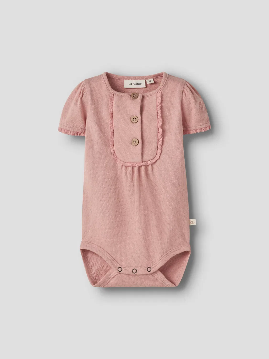 Комбинезон/Боди Lil'Atelier, Dusky Pink — фото 3