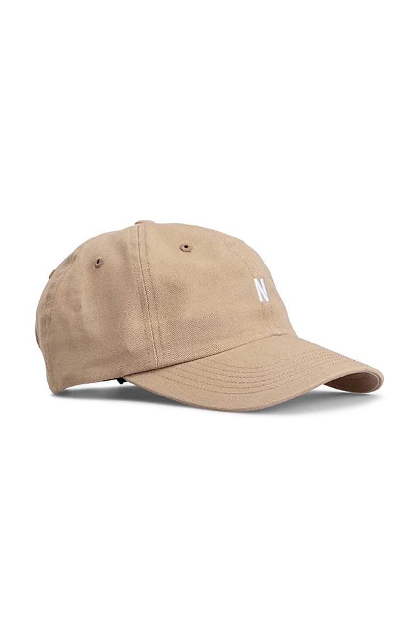 

Хлопковая кепка Twill Sports Cap Norse Projects, бежевый