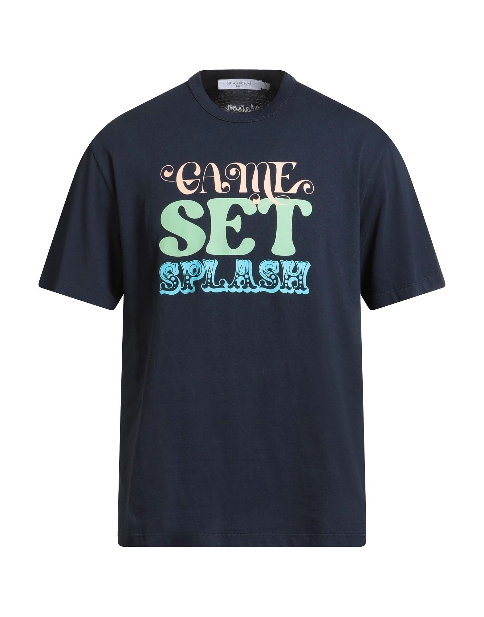 

Футболка Maison Kitsuné, темно-синий