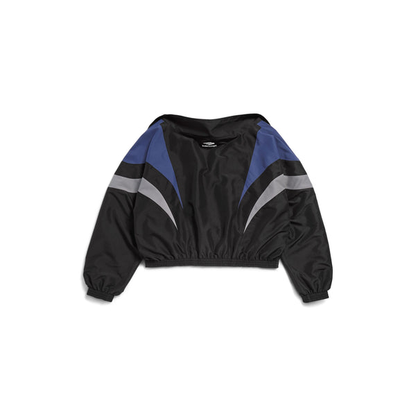 Куртка 3b sports icon off shoulder tracksuit jacket 'black blue' Balenciaga, черный — фото 2