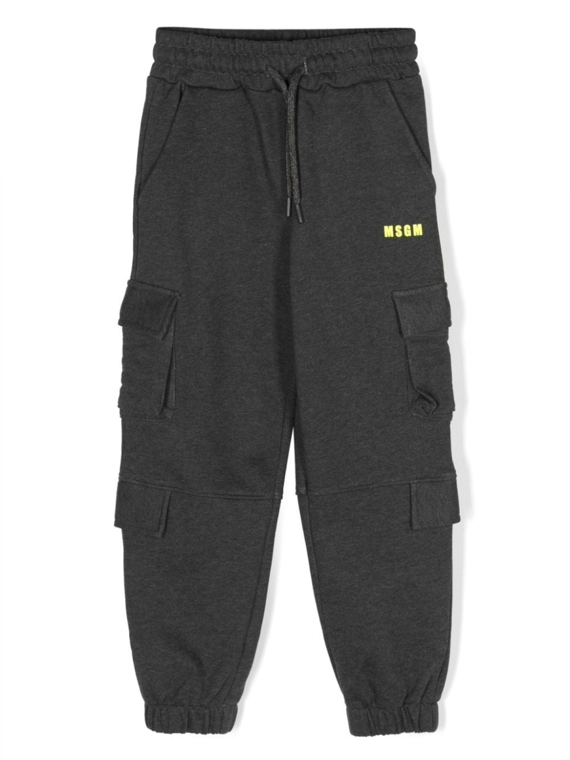 

MSGM Kids спортивные брюки с логотипом, серый
