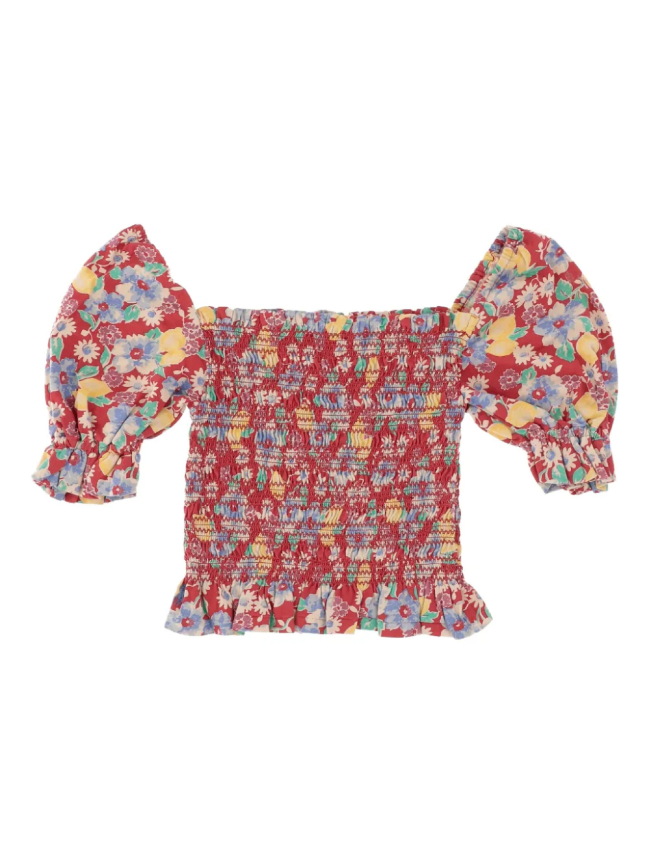 

POLO RALPH LAUREN KIDS топ с цветочным принтом, красный