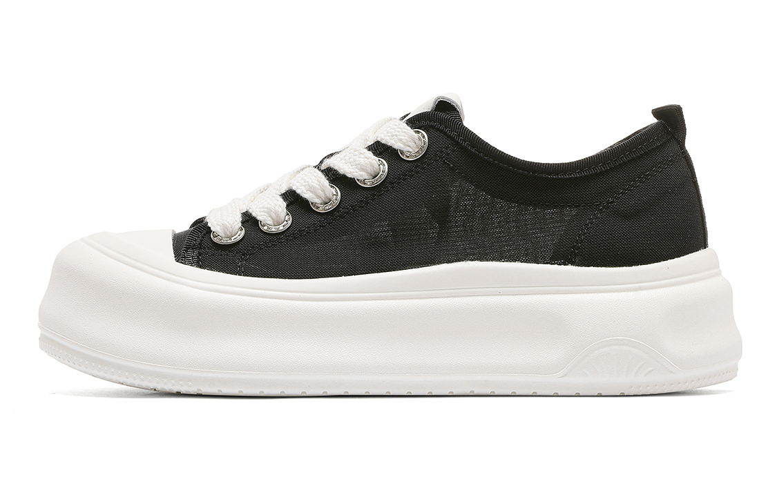 

Кроссовки CВ°BANNER Skateboard Shoes Women's Low-Top Black, Черный, Кроссовки CВ°BANNER Skateboard Shoes Women's Low-Top Black