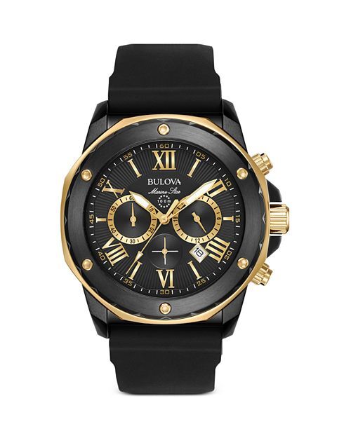 

Морской звездный хронограф, 44 мм Bulova, цвет Black