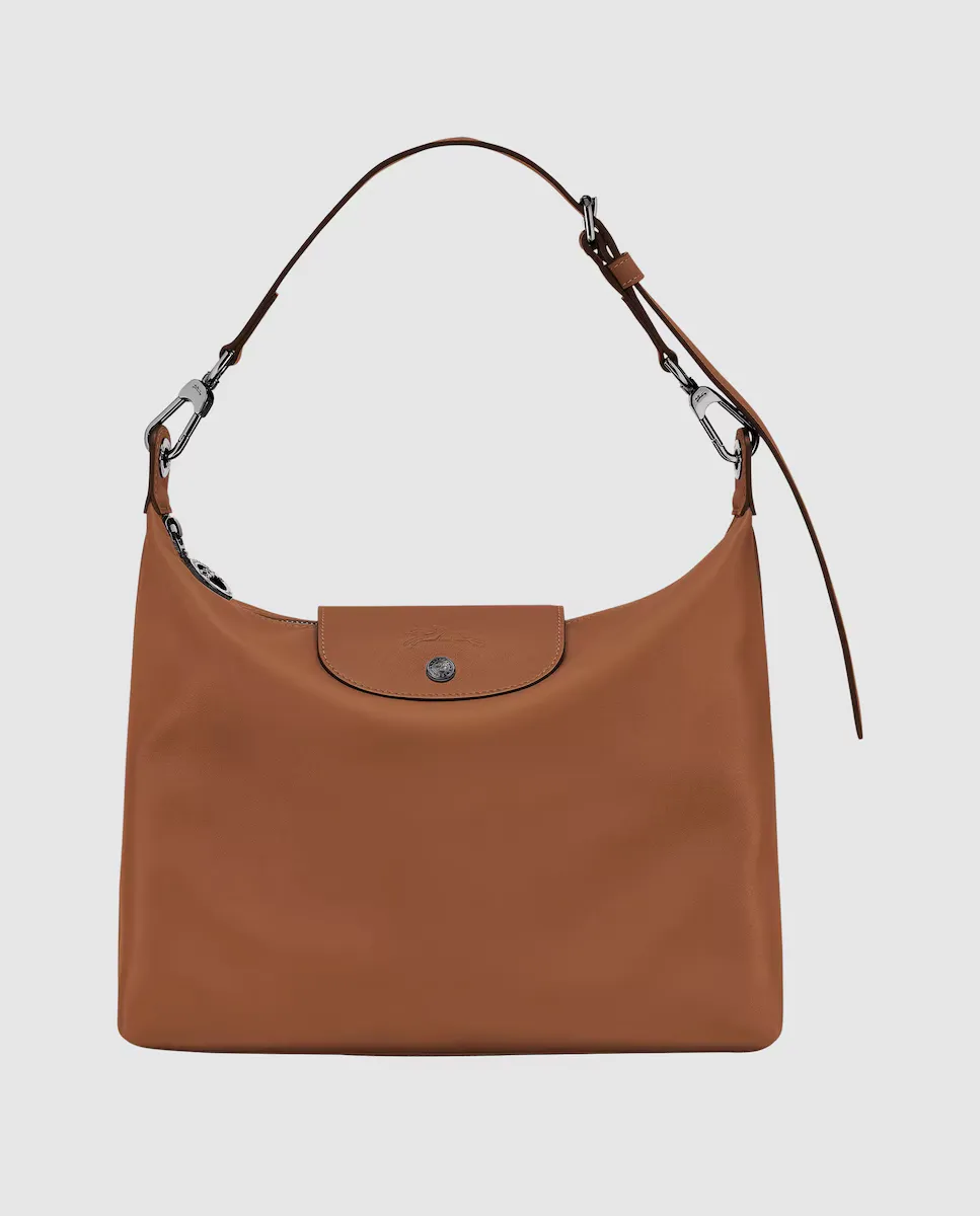 

Кожаная сумка через плечо Le Pliage Xtra Longchamp, коричневый