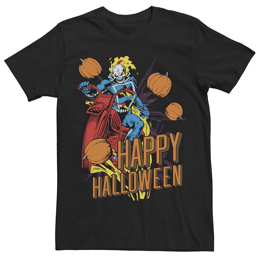 

Мужская футболка Marvel Ghost Rider Happy Halloween Licensed Character, черный
