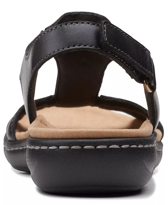 Лодочки Laurieann Kay с Т-образным ремешком и открытой пяткой Clarks, черный — фото 3