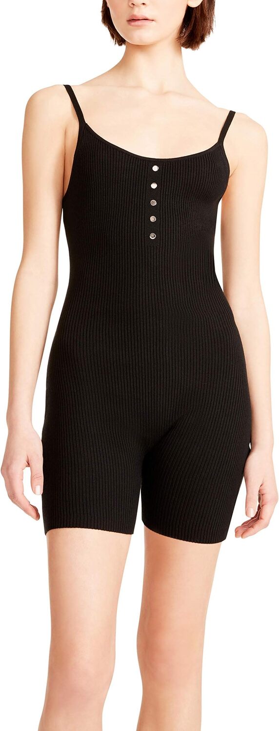 

Юбка Madden Girl Sweater Snap Front Tank One-Piece, черный