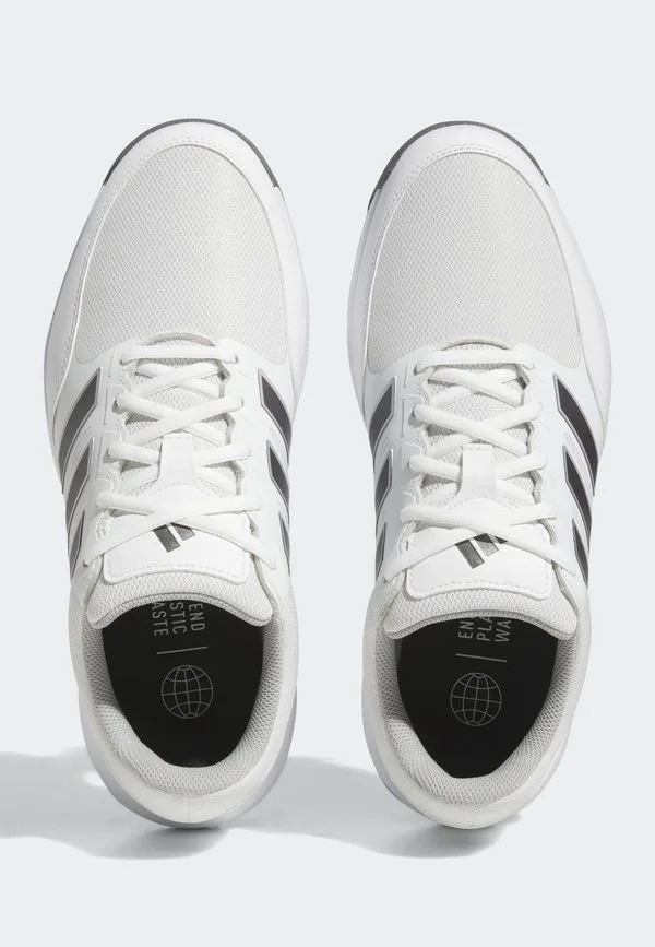 Техническая отзывчивость 3.0 широкие гольф-ботинки Adidas Golf, Cloud White Dark Silver Metallic Silver Metallic — фото 3