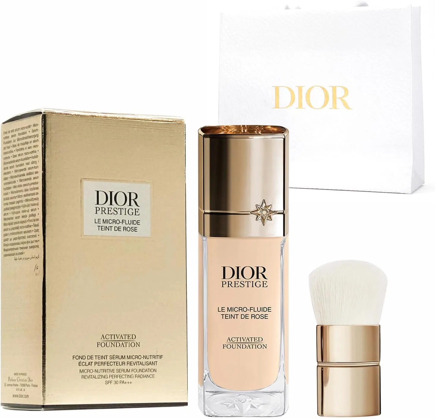 Тональная основа Dior Prestige Le Fluid Tan De Rose оттенок 0N Neutral, 30 мл