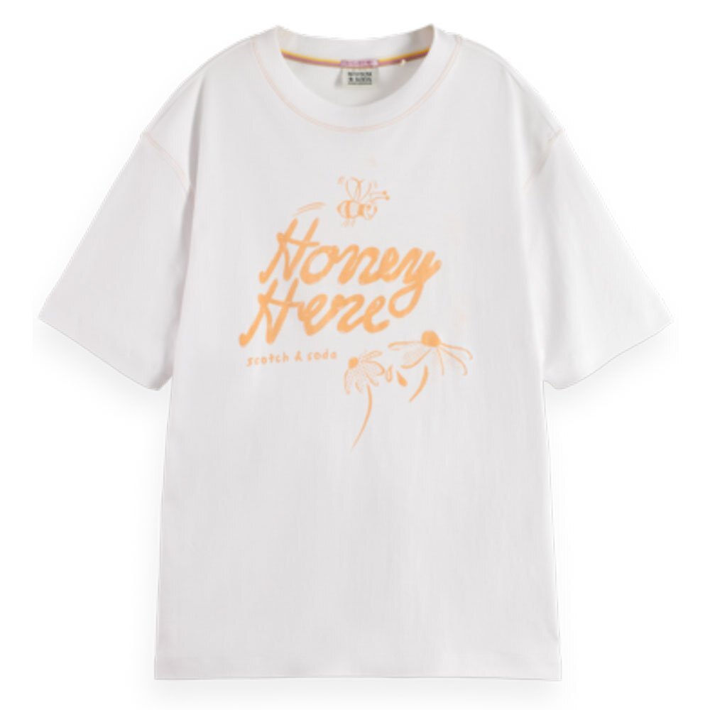 

Футболка Scotch & Soda Loose Fit Graphic, белый