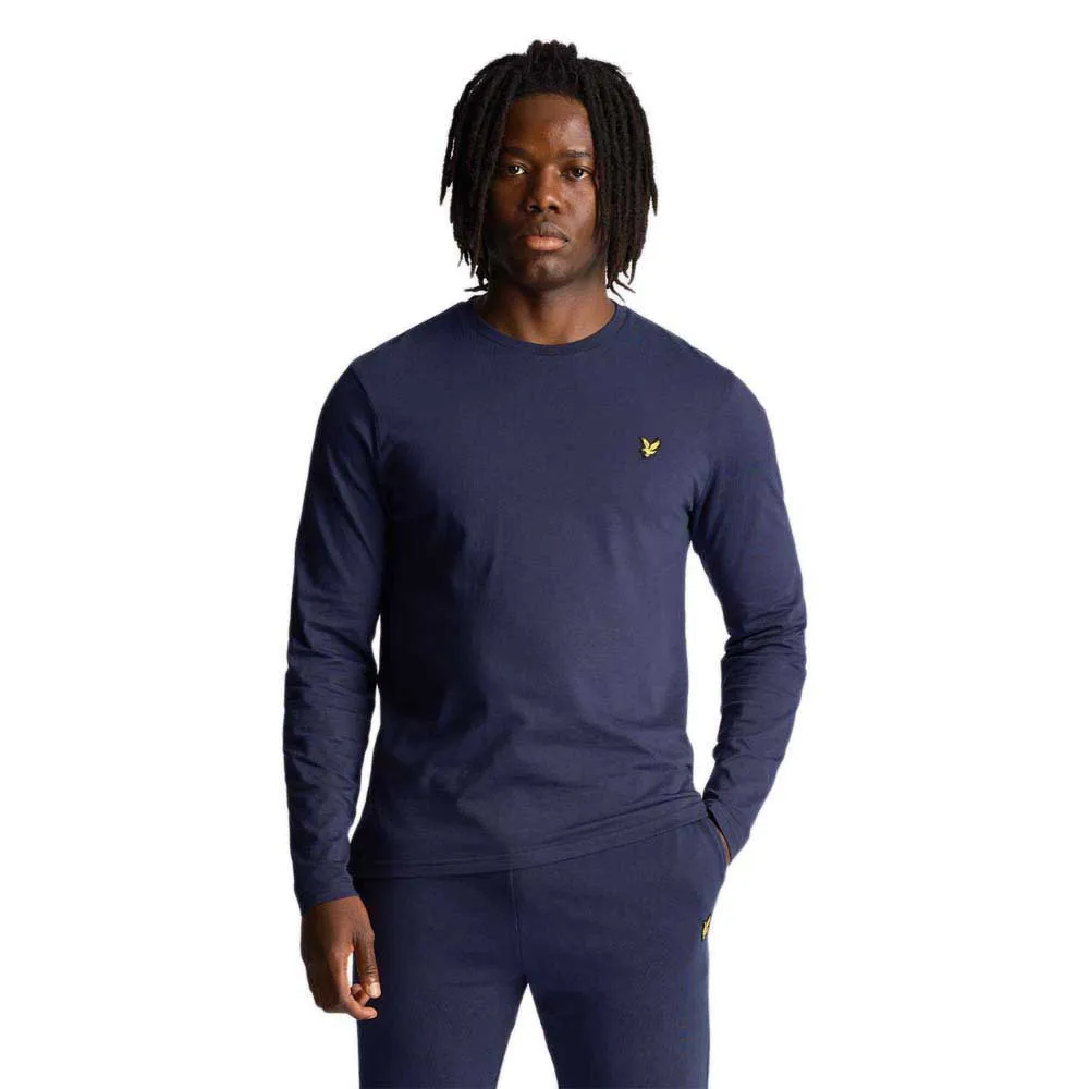 

Лонгслив Lyle & Scott Plain, синий