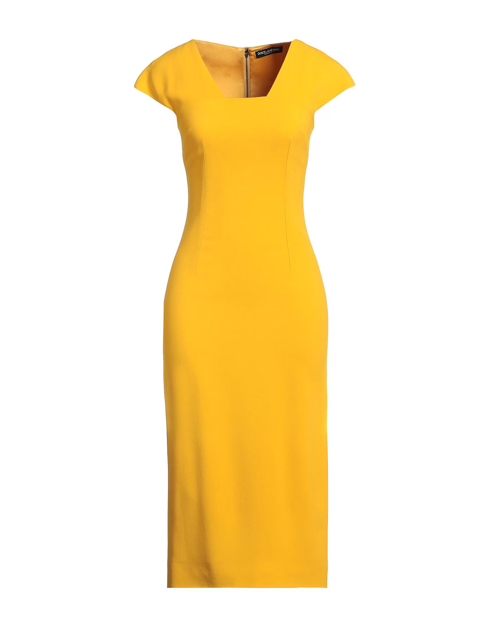 

Платье миди Dolce&Gabbana, желто-оранжевый